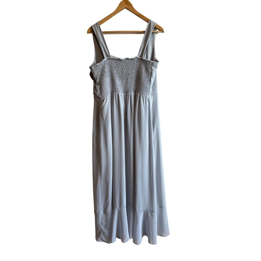 Show Me Your Mumu Claire Midi Dress Steel Blue Chiffon XXL - Picture 4 of 9